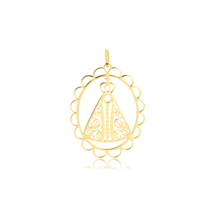 Pingente Ouro 18K N. S. Aparecida