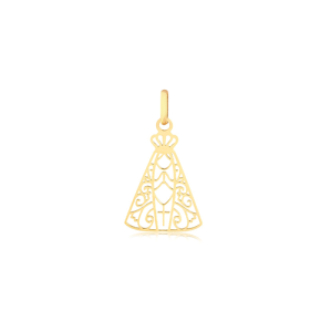 Pingente Ouro 18K N. S. Aparecida