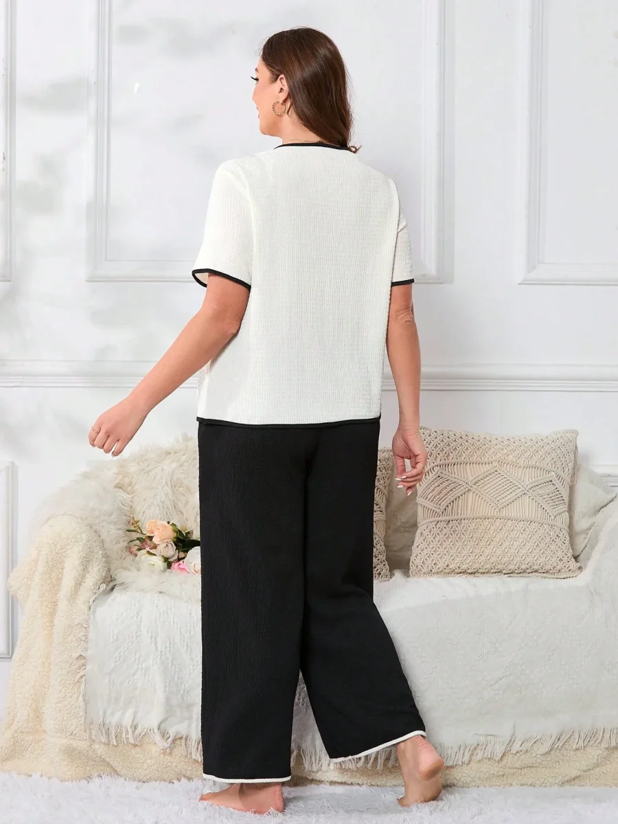 Pijama Longo Feminino Plus Size Soltinho - Image 2