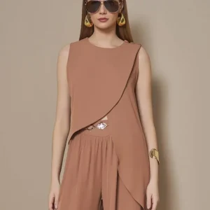 BLUSA ASSIMÉTRICA CREPE FLOW