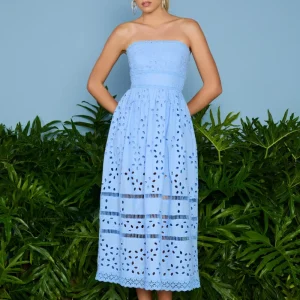 VESTIDO MIDI SERENA TOMARA QUE CAIA FROZEN