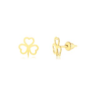 Brinco Ouro 18K Infantil Trevo