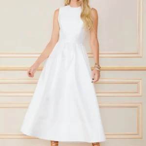 VESTIDO MIDI PALOMA OFF WHITE