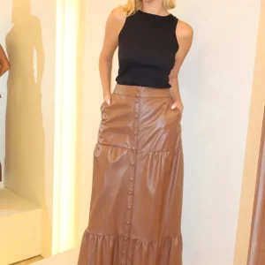 SAIA BRUNA PELICA MARROM