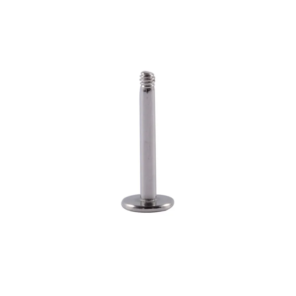 Labret posts externally threaded silver gold blue purple 16G 14G titanium labret 10 pieces - Image 5