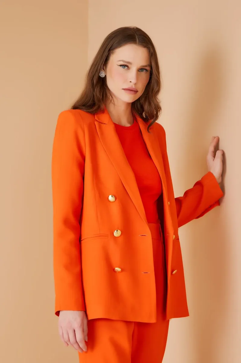 BLAZER BOTOES CREPE CORAL - Image 4