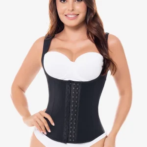 Corset Colete em Látex com Barbatanas – Afina a Cintura e Máxima Compressão | CR006ST