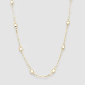 Colar Dourado 60cm Pontos de Luz