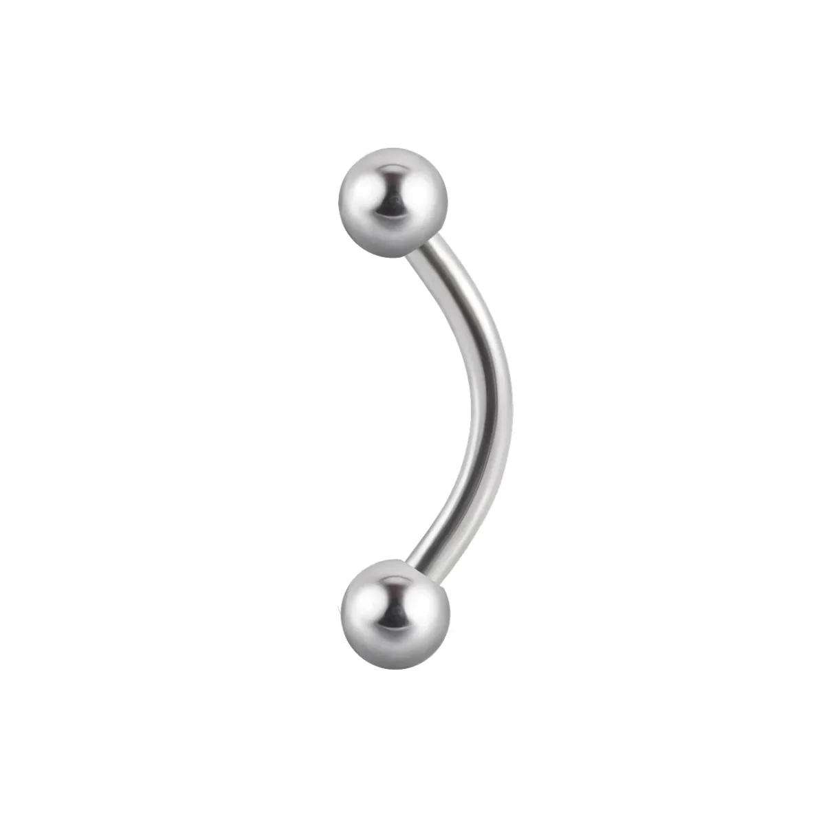 Curved barbell piercing ASTM F136 implant-grade titanium - Image 2