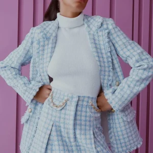 SAIA TWEED POLLY AZUL CERÂMICA