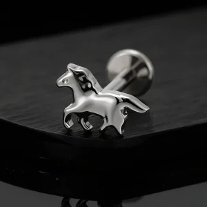 Horse stud earring horse nose piercing Chinese New Year earring year of the horse