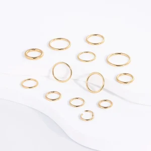 14K gold nose hoop nose clicker ring septum ring solid gold ear piercing