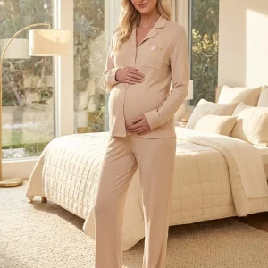 Pijama Feminino Longo Americano Feel The Moment