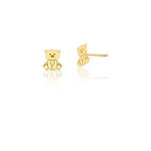 Brinco Ouro 18K Urso