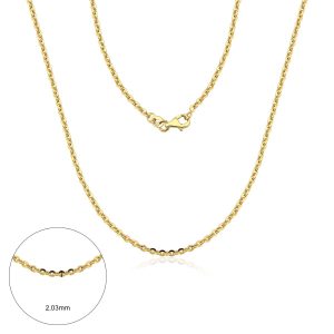 Corrente Ouro 18K Bailarina 45cm 2,10g