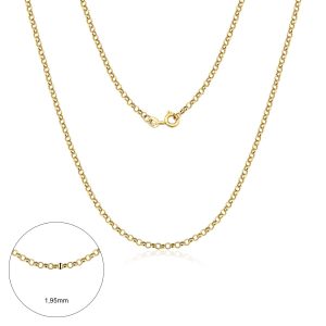 Corrente Ouro 18K Elo Português 45cm 1,50g