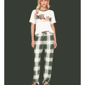 Pijama Feminino Longo Casual Teddy