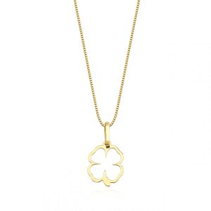 Pingente Ouro 18K Trevo